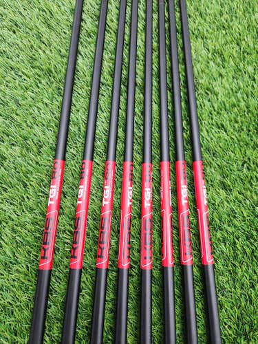 KBS TGI 80 IRON SHAFT SET STIFF 80G .370 TIP VERYGOOD