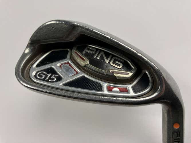 Ping G15 Pitching Wedge PW Orange Dot 2* Flat AWT Regular RH Midsize Grip