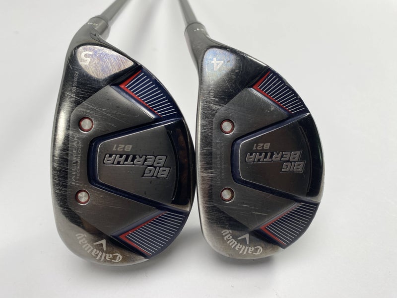 Callaway Big Bertha B21 4 & 5 Hybrid Set 22* 25* RCH 65 65g Senior RH