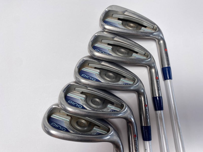 Ping G LE Iron Set 8-PW+GW+SW Red Dot 1* Flat ULT230 Ladies Graphite Womens RH