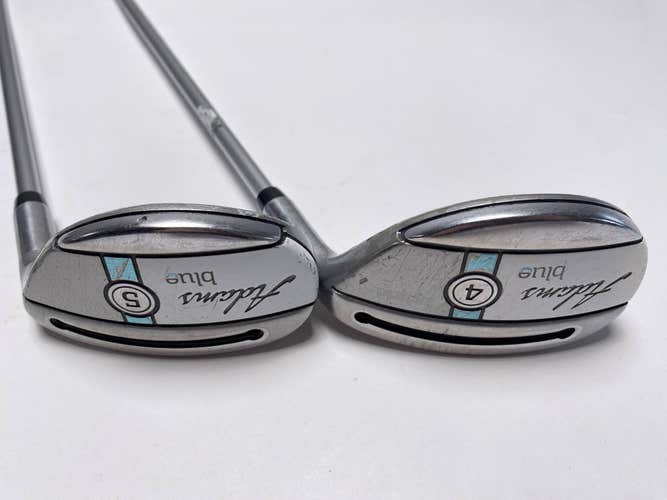 Adams Blue 2015 4 & 5 Hybrid Set 22* 25* Aldila SlimTech 45g Graphite Womens RH