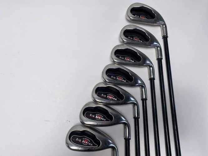 Callaway Big Bertha 2004 Iron Set 4-PW RCH 75i Regular Graphite Mens RH