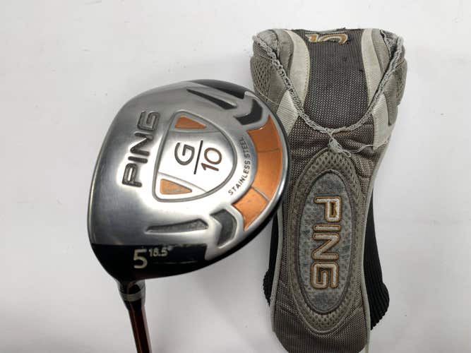 Ping G10 5 Fairway Wood 18* TFC 129 F Stiff Graphite Mens LH