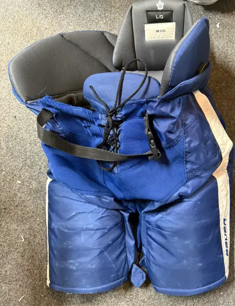 Bauer Nexus Hockey Pants Pro Stock SR LARGE Toronto Maple Leafs