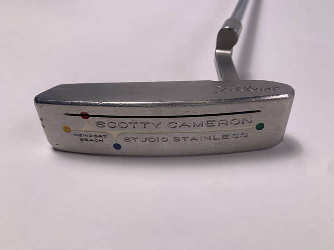 Scotty Cameron Studio Stainless Newport Beach Putter 35.25" Mens RH