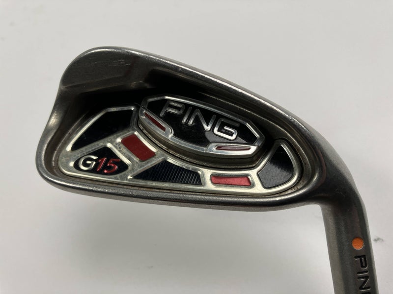 Ping G15 Single 6 Iron Orange Dot 2* Flat AWT Regular Steel Mens RH