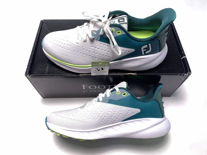 FootJoy FJ Flex XP Golf Shoes White Teal Women's SZ 7 (95423)