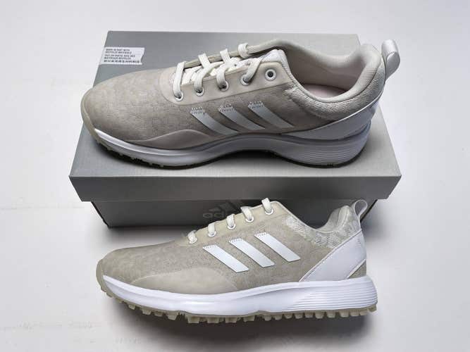 Adidas S2G SL 23 Golf Shoes Beige White Women's SZ 6 (GV9427)