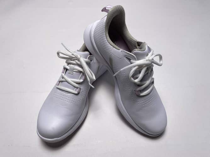 FootJoy FJ Flex Golf Shoes White Pink Women's SZ 8 (92373)