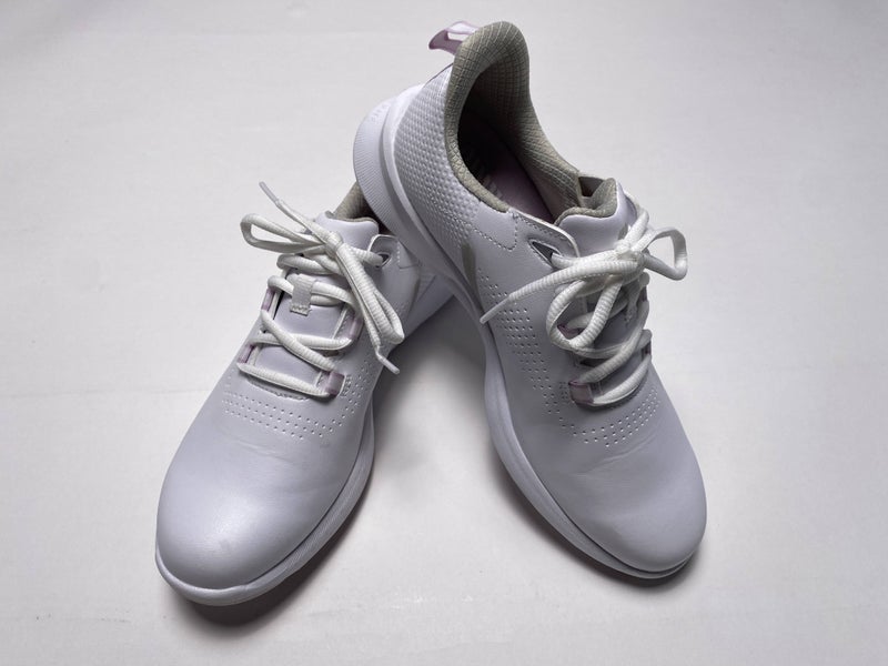 FootJoy FJ Flex Golf Shoes White Pink Women's SZ 8 (92373)