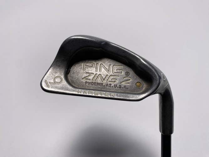 Ping Zing 2 Single 9 Iron Gold Dot 4* Flat Karsten Regular Graphite Mens RH-1"