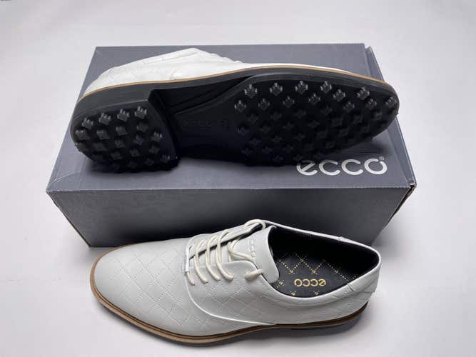 Ecco Golf Classic Hybrid Golf Shoes White Men's SZ 9 (110214 01007)