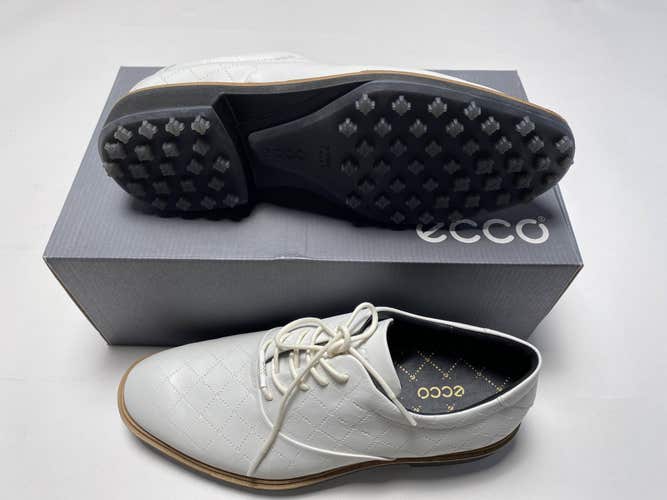 ECCO Golf Classic Hybrid Golf Shoes White Men's SZ 8 (110214 01007)
