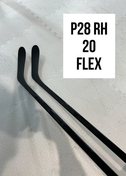 Junior(2x)Right P28 20 Flex 48” PROBLACKSTOCK Pro Black Out Unbranded Pro Stock Nexus Hockey Sticks