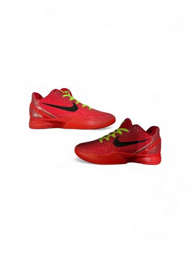 Used Nike KOBE REVERSE GRINCHES **REPLICAS** Basketball Shoes Red Senior 7 11873-S000227777