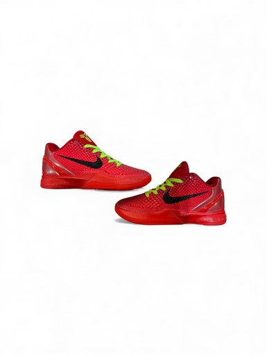 Used Nike KOBE REVERSE GRINCHES **REPLICAS** Basketball Shoes Red Senior 7 11873-S000227776