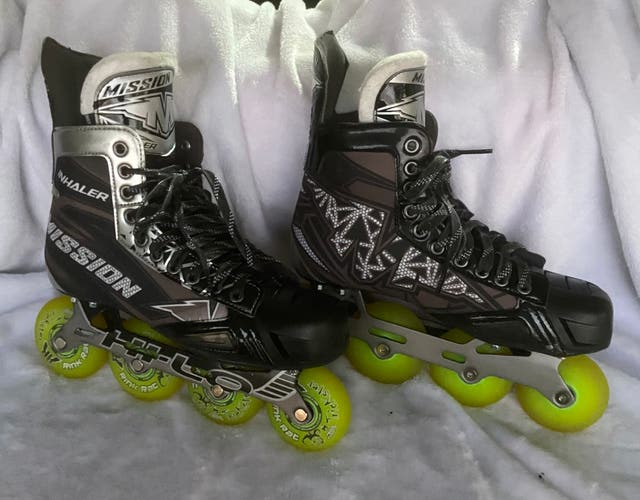Mission Inhaler NLS5 Inline Skates Wide Width Size 8 (Used)