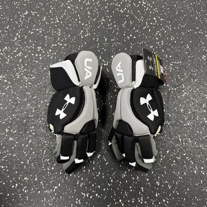 Used Under Armour STRATEGY Lacrosse Gloves Junior Black MD 11849-S000034073