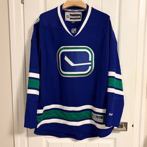 Authentic Reebok Vancouver Canucks Stick In Rink Jersey Size XXL 2XL
