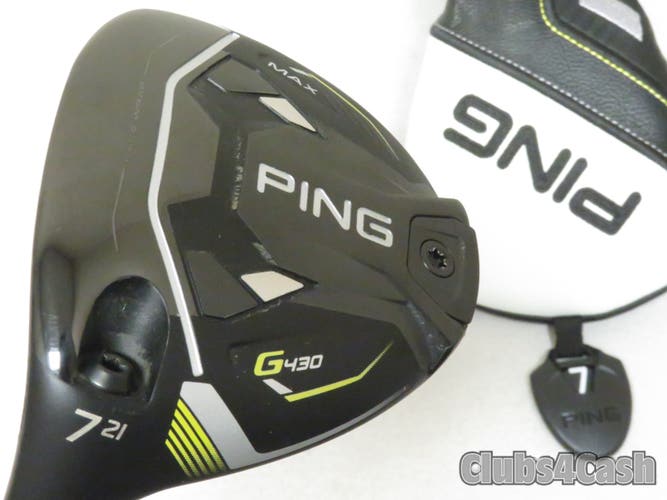 PING G430 Max Fairway 21 7 Wood Alta 65 Black Regular +Cover LEFT LH MINT