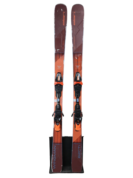 USED Elan Wingman 82 CTi Skis 166cm w/ Elan EMX 12 Bindings