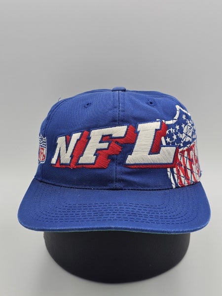 Vintage NFL Sports Specialties Grid Blue Promo Twill Vtg Hat Cap Snapback