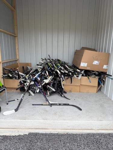 x10 Broken Hockey Stick Shafts for Projects or Repair