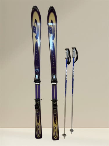 Women's Elan 163 cm S CX Skis With Bindings and poles  (Used)