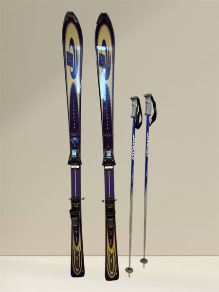 Women's Elan 163 cm S CX Skis With Bindings and poles  (Used)