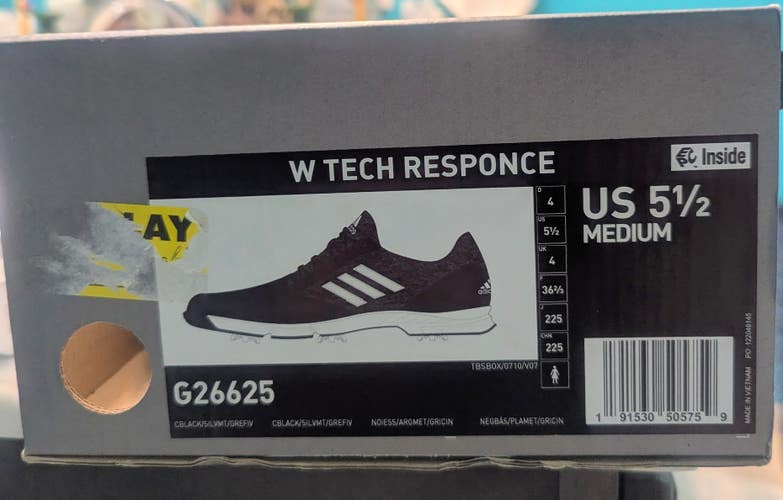 Women's Size M 4.5 (W 5.5) Adidas Golf Shoes (New) W Tech Response