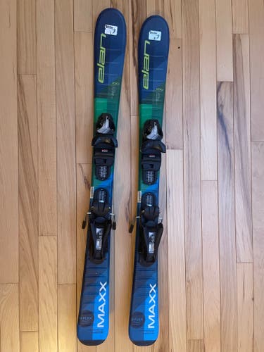 Kid's 2022-2023 All Mountain 100 cm Elan Maxx Skis With Bindings (Used)