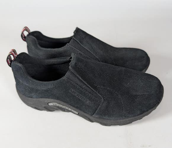 Merrell KID'S Jungle Moc Black Suede Leather Shoes Size: 4.5 M