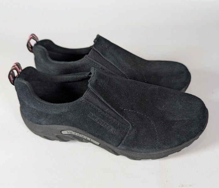 Merrell KID'S Jungle Moc Black Suede Leather Shoes Size: 4.5 M
