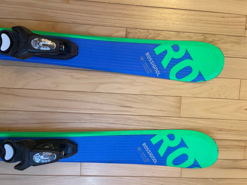 Kid's All Mountain 110 cm Rossignol Experience Skis With Bindings (Used)