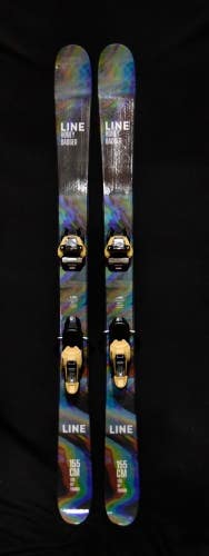 NEW LINE HONEY BADGER 92 SKIS SIZE 155 CM WITH MARKER BINDINGS $850