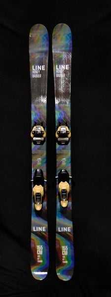 NEW LINE HONEY BADGER 92 SKIS SIZE 155 CM WITH MARKER BINDINGS $850