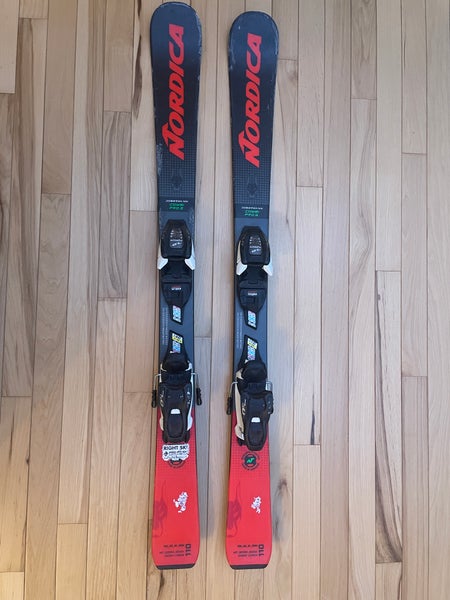 All Mountain 110 cm Nordica Dobermann Combi Pro S Skis With Bindings (Used)
