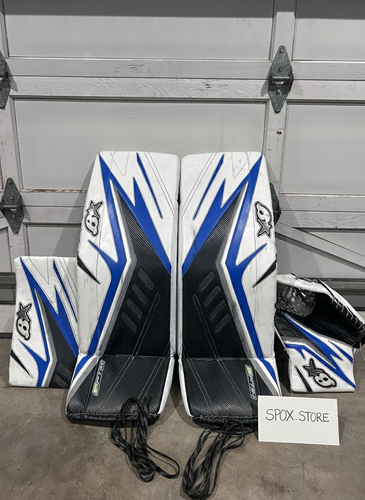 Used 33+1 Brian’s Optik 3 Goalie Set – Senior | Blue (READ DESCRIPTION)