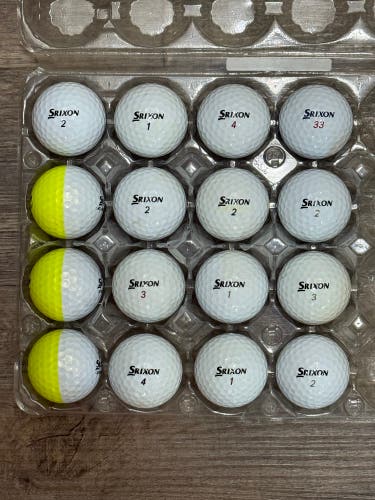 16 Srixon Z-Star / Z-Star Diamond / Z-Star XV Golf Balls - 4A Near-Mint