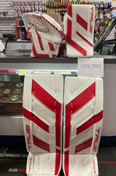 New True Hzrdus 7X4 Senior Goalie Full Set – 33+2 | White/Red (READ DESCRIPTION)