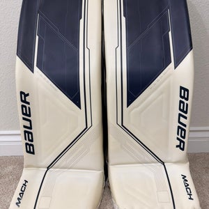 Large Bauer Mach Goalie Leg Pads Pro Stock (New)