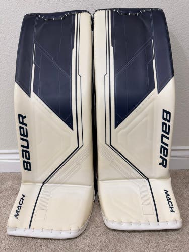 Large Bauer Mach Goalie Leg Pads Pro Stock (New)