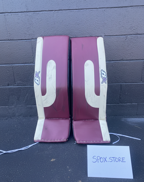 Game-Worn Arizona Coyotes Brian's Pro Stock Optik 3 Goalie Leg Pads – 35" +1 (READ DESCRIPTION)