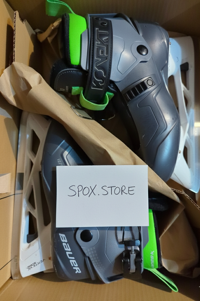 Used Intermediate Bauer Konekt HF2 Hockey Goalie Skates – Youth Size 6  (READ DESCRIPTION)