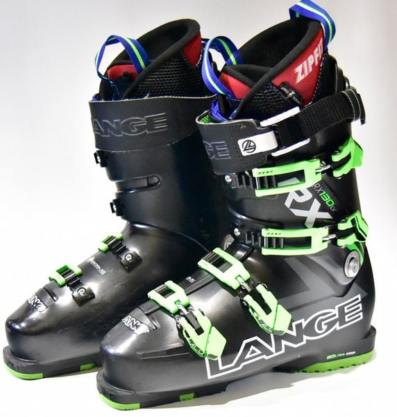 LANGE RX 130 SKI BOOTS MEN SIZE 27.5/9.5 ZIP LINERS