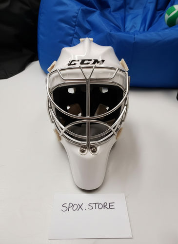 NEW CCM GF Pro Senior Goalie Mask – White | Elite Protection for Serious Goalies (READ DESCRIPTION)