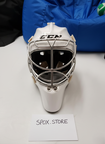 NEW CCM GF Pro Senior Goalie Mask – White | Elite Protection for Serious Goalies (READ DESCRIPTION)