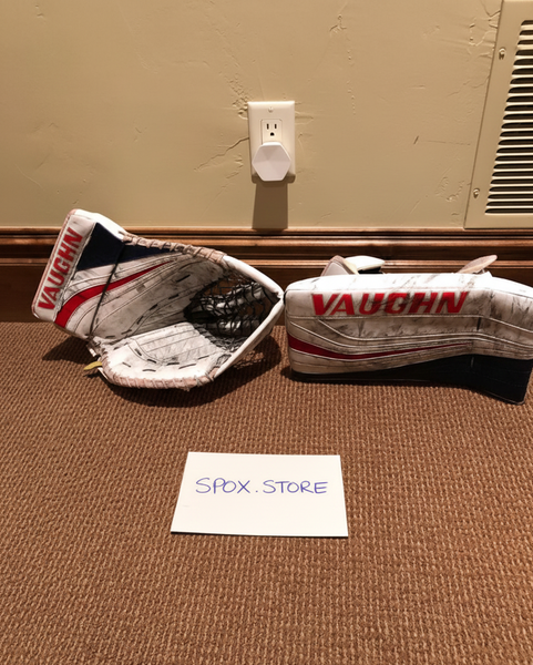 Kucharski Pro Return Vaughn SLR Goalie Glove Set – Red/White/Blue | Senior (READ DESCRIPTION)