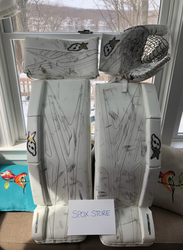 White Senior 33" Brian's G-Netik 8.0 Goalie Full Set – Game-Ready (READ DESCRIPTION)