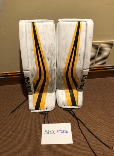 Khudobin Pro Return Vaughn Goalie Pads – 35+1 | Pro Stock (READ DESCRIPTION)
